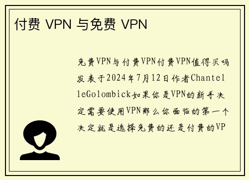 付费 VPN 与免费 VPN